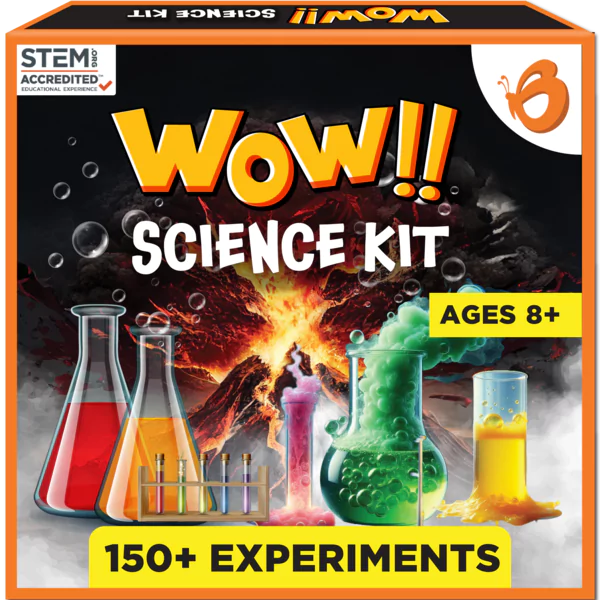 150+ Science Experiment Kit for Boys & Girls | Wow Chemistry Science Kit | Ages 8+