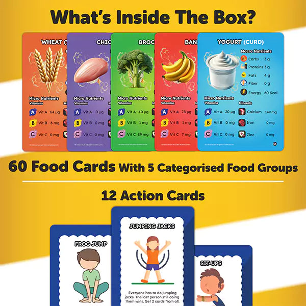 Healthy Heroes - Fun & fast paced, Nutrition Card Game For Kids 8+