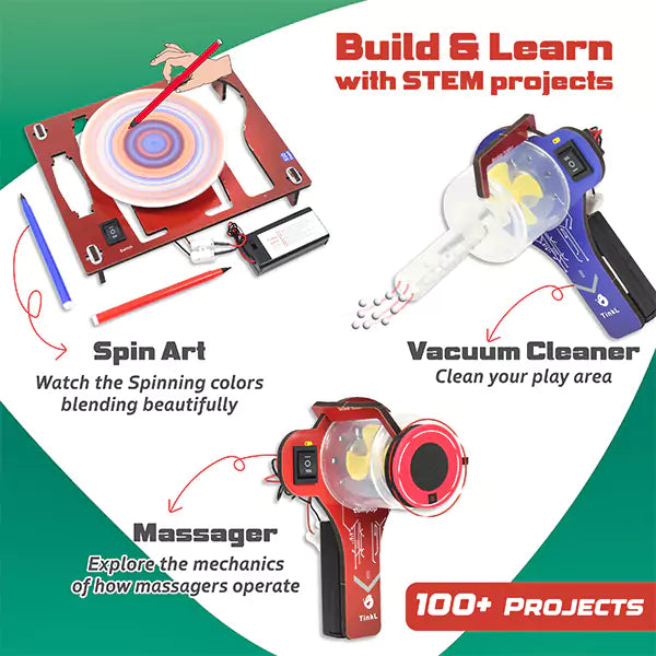 Motor machines 100+ Science experiments Kit | DIY Science Experiment for Kids | Ages 8-12