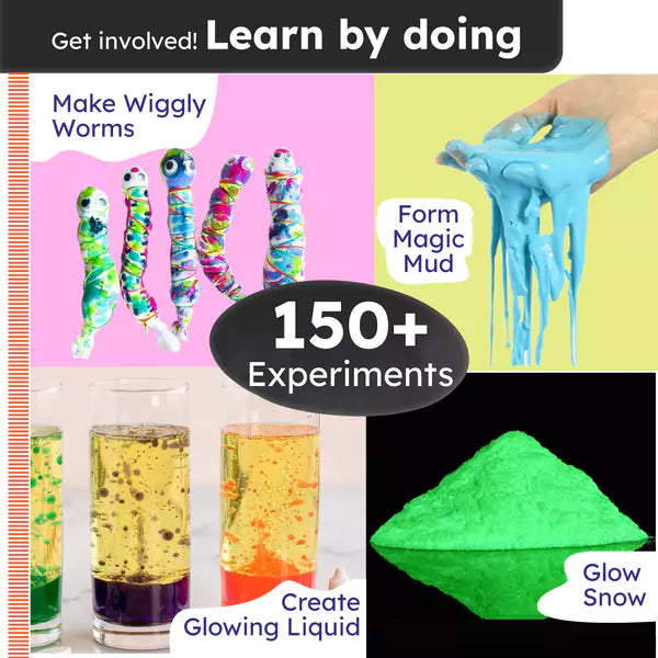 150+ Science Experiment Kit for Boys & Girls | Wow Chemistry Science Kit | Ages 8+