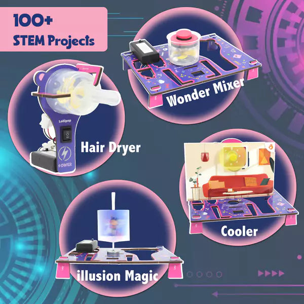 STEM Robotics + Engineering Kit Combo | DIY Science Toys for Kids (Ages 8-14)