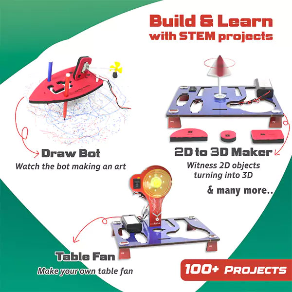 Motor machines 100+ Science experiments Kit | DIY Science Experiment for Kids | Ages 8-12