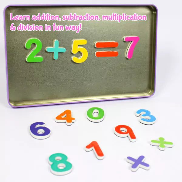 90+ pcs Magnetic Alphabets Numbers Shapes Puzzle | 3-5 years