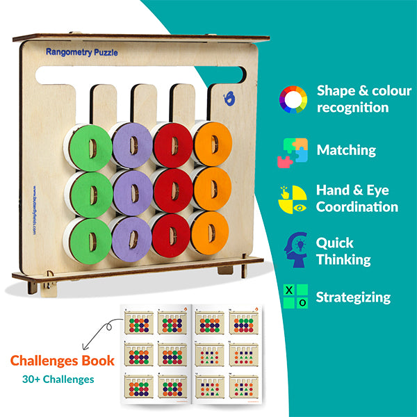 Brain Boost Toy Combo | Memory Game + Montessori Puzzle for Kids 3+ Years