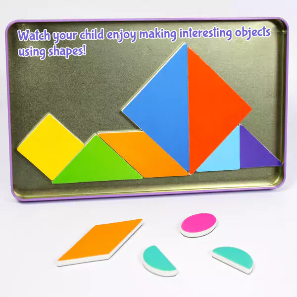 90+ pcs Magnetic Alphabets Numbers Shapes Puzzle | 3-5 years