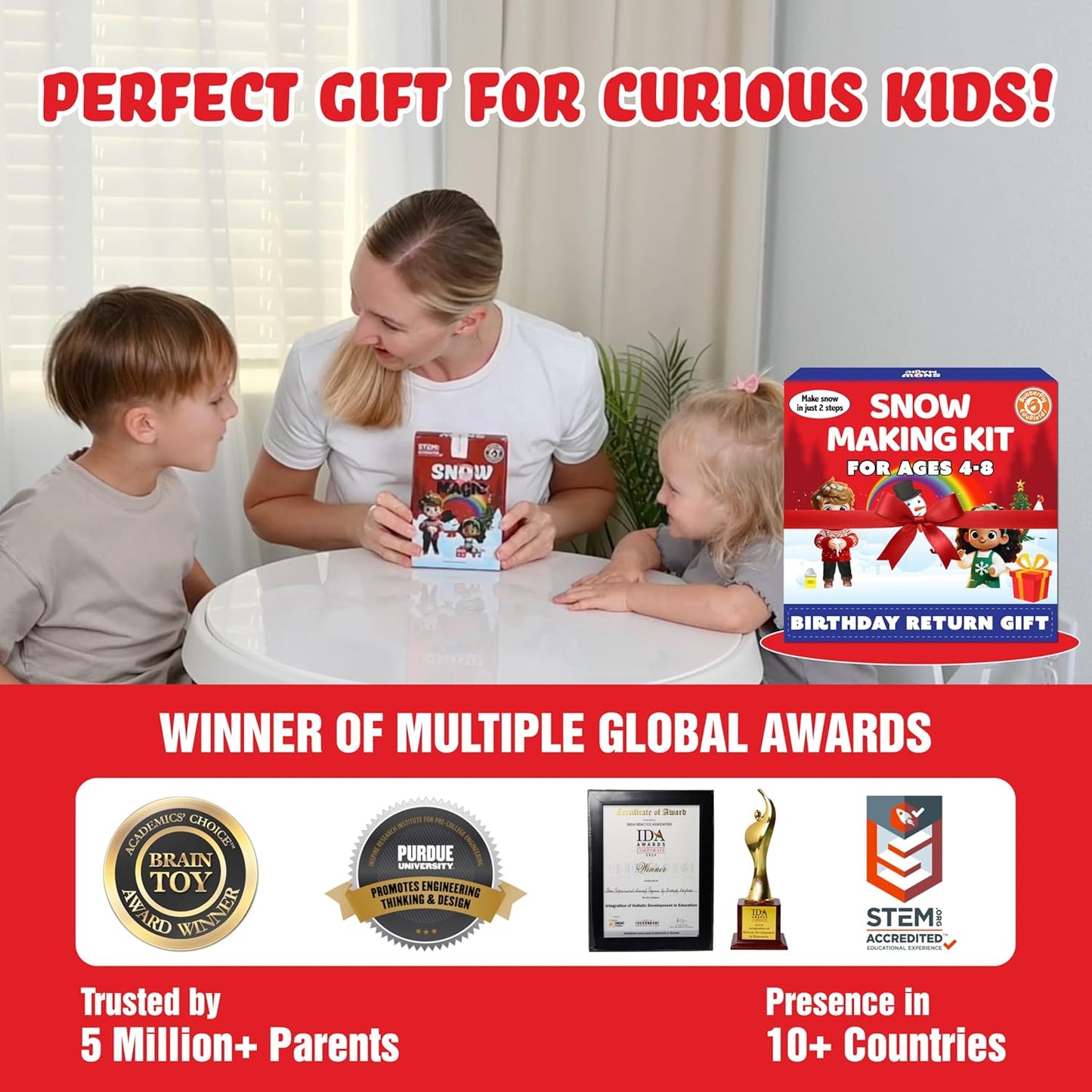 Snow Magic Science Kit (Pack of 6) | Age 4-8 | Best birthday return gifts for kids