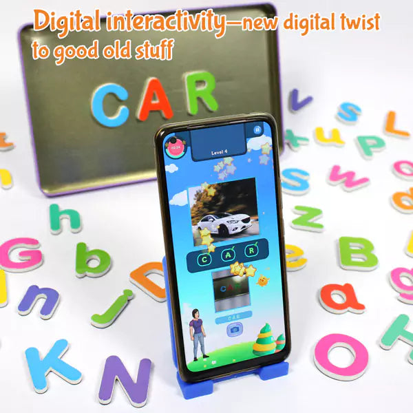 90+ pcs Magnetic Alphabets Numbers Shapes Puzzle | 3-5 years
