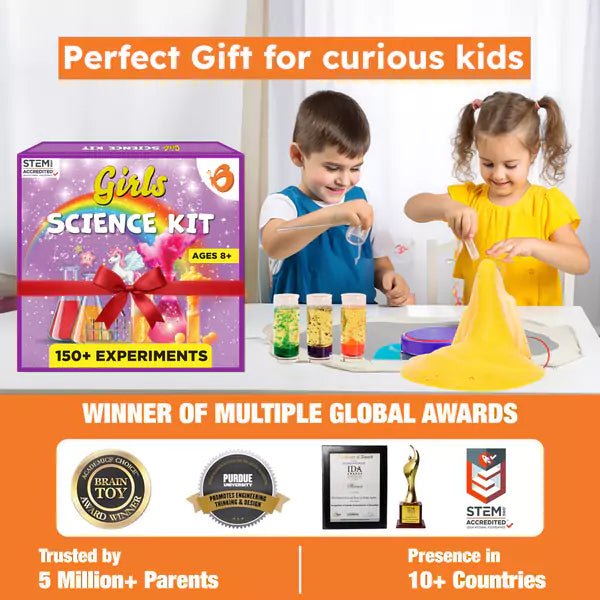 Girls Chemistry Science Kit | 150+ experiments | Ages 8+