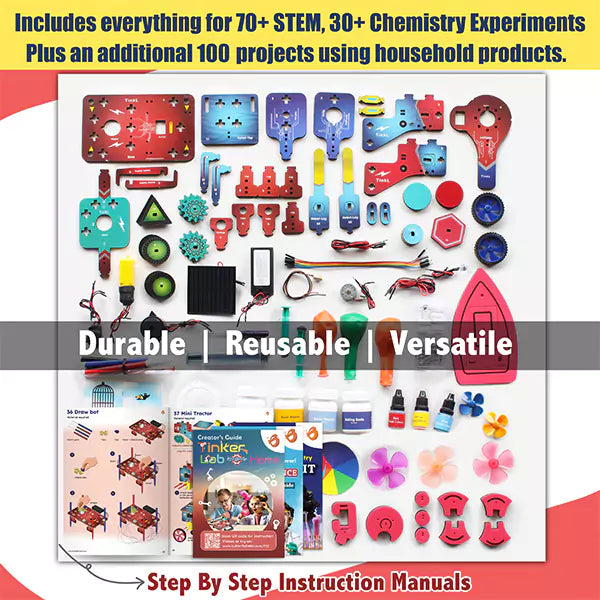 200-in-1 Mega Science Kit, Tinker Lab At Home | 8-15 yrs
