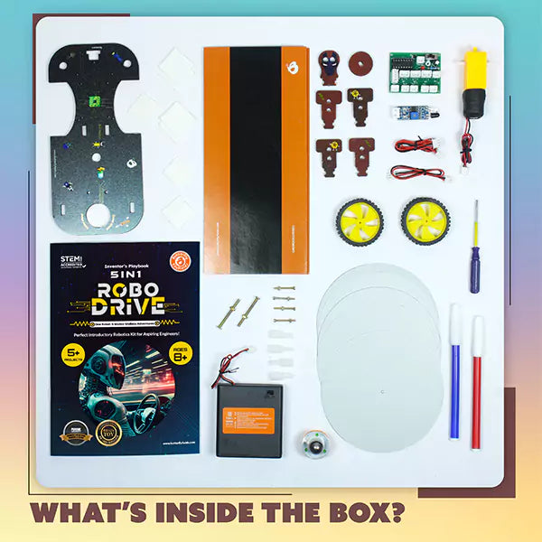 5-in-1 STEM Robotics kit | Robot Toys for Kids Ages 8 -12 Years Old Boys Girls | Electronics Sensor Modules