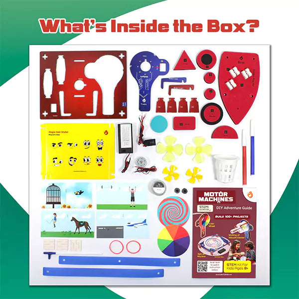 Motor machines 100+ Science experiments Kit | DIY Science Experiment for Kids | Ages 8-12