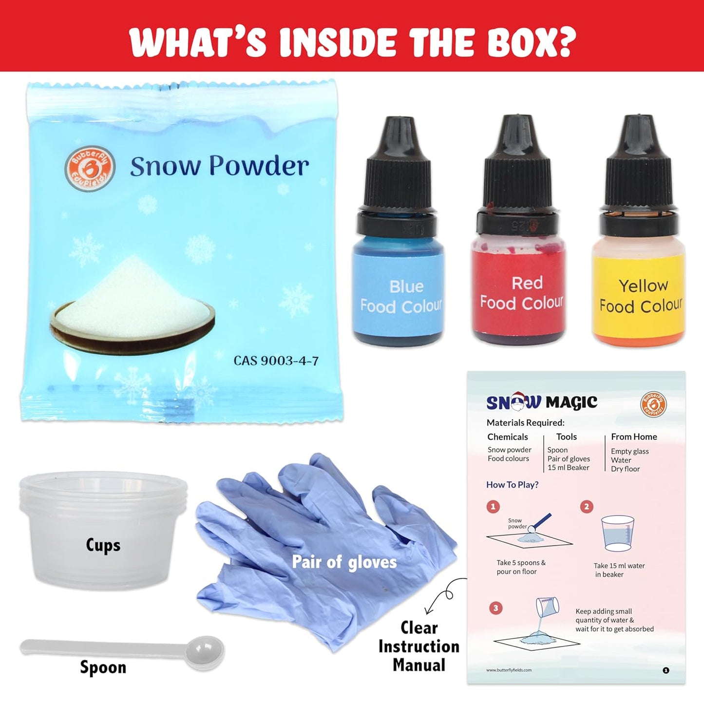 Snow Magic Science Kit (Pack of 6) | Age 4-8 | Best birthday return gifts for kids