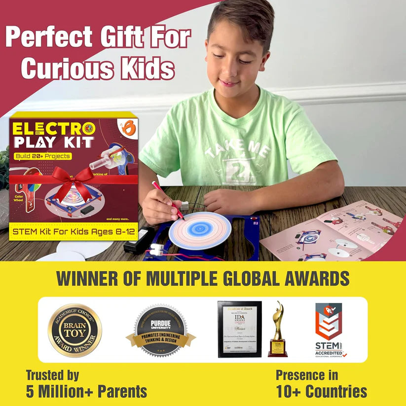 STEM Science Kit Combo for Kids 8-12 | 100+ DIY Projects | Electromagnetic + ElectroPlay Kits