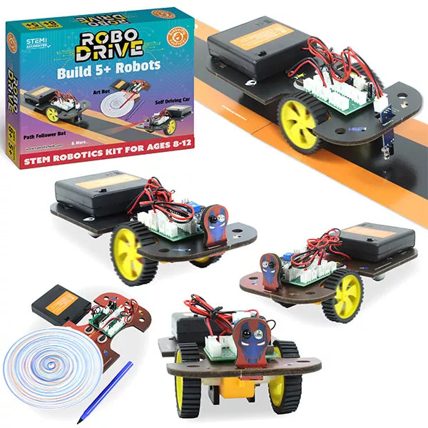 5-in-1 STEM Robotics kit | Robot Toys for Kids Ages 8 -12 Years Old Boys Girls | Electronics Sensor Modules