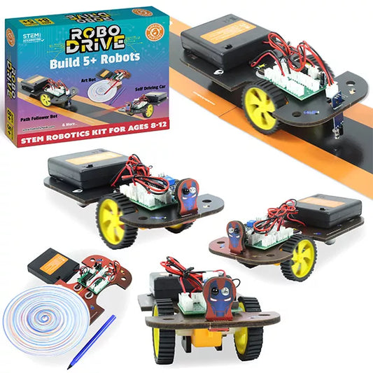 5-in-1 STEM Robotics kit | Robot Toys for Kids Ages 8 -12 Years Old Boys Girls | Electronics Sensor Modules
