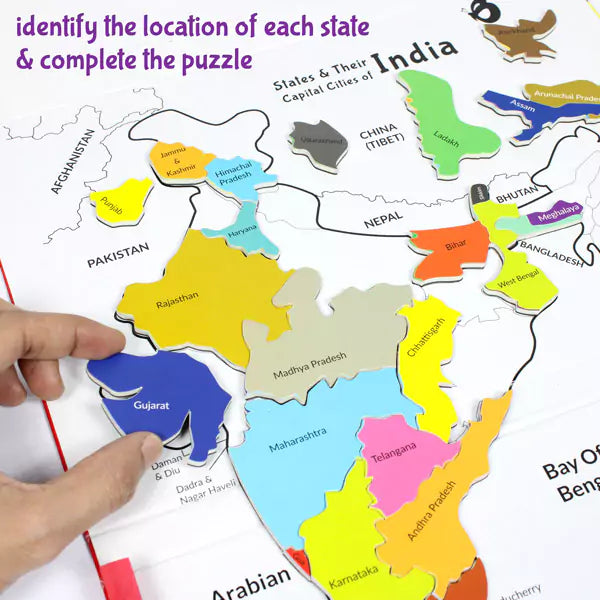 Duo Magnetic Alphabets + India Map Puzzle | Ages 3-8
