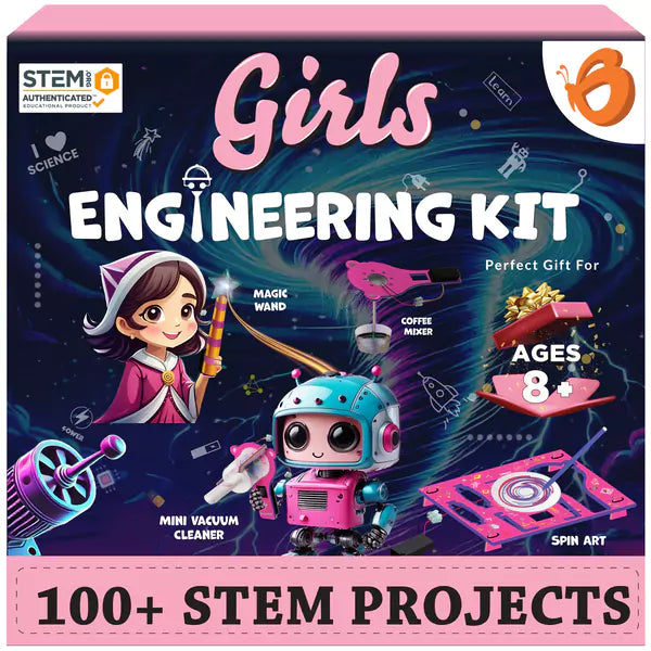 Engineering Kit Collage Girls Engineering kit | Ages 8+ – Butterfly Edufields