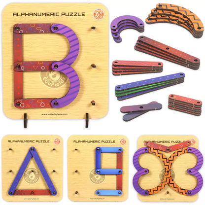 Wooden ABC & Number Puzzle | 3-5 yrs