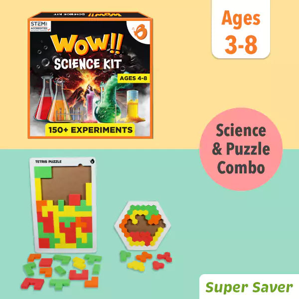 Wow Science + Tangram Puzzle | 3-8 yrs – Butterfly Edufields