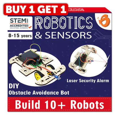 10-in-1 STEM Robotics Starter Kit | 8-12 yrs