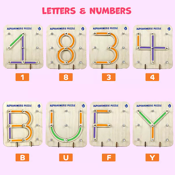Wooden ABC & Number Puzzle | 3-5 yrs
