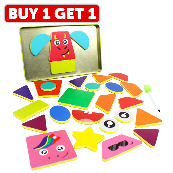 27pc Magnetic Shapes Puzzle | 3-5 yrs