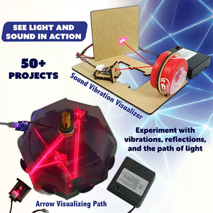 Butterfly Edufields 50+ STEM Toys for Ages 8-13, Advanced Light Science Kit