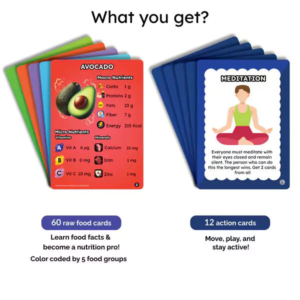 Healthy Heroes - Fun & fast paced, Nutrition Card Game For Kids 8+