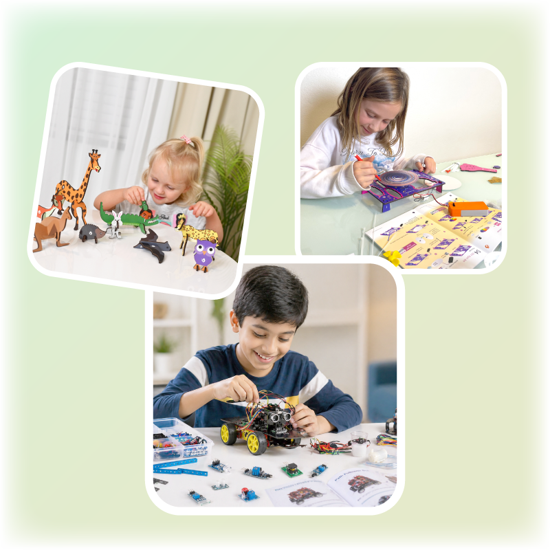 Kids playing with Butterfly EduFields toys