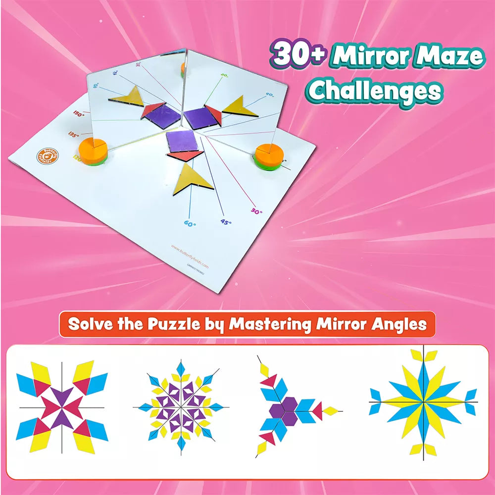 STEM Light & Color Science Kit for Girls | 25+ Experiments with Kaleidoscope, Mirrors & Spy Science | Ages 6–13