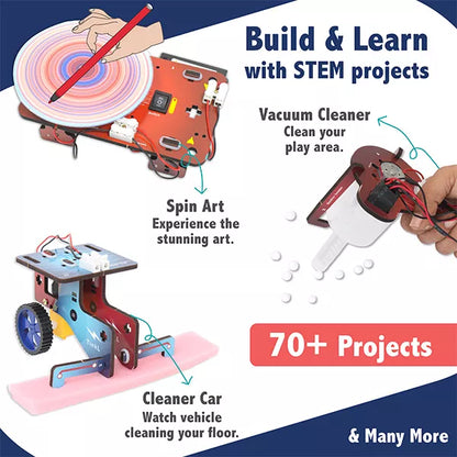 Butterfly Edufields Jumbo 70+ STEM Science Experiment Kit for Kids (Ages 8–12)