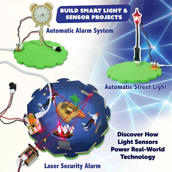 Butterfly Edufields 50+ STEM Toys for Ages 8-13, Advanced Light Science Kit