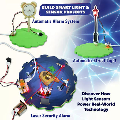 Butterfly Edufields 50+ STEM Toys for Ages 8-13, Advanced Light Science Kit