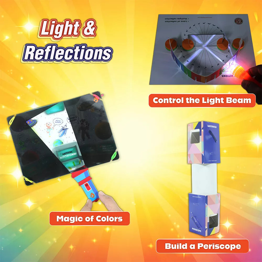 Light & Optics Science Kit for Kids | 20 Spy Missions | STEM Physics Kit for Ages 6–12
