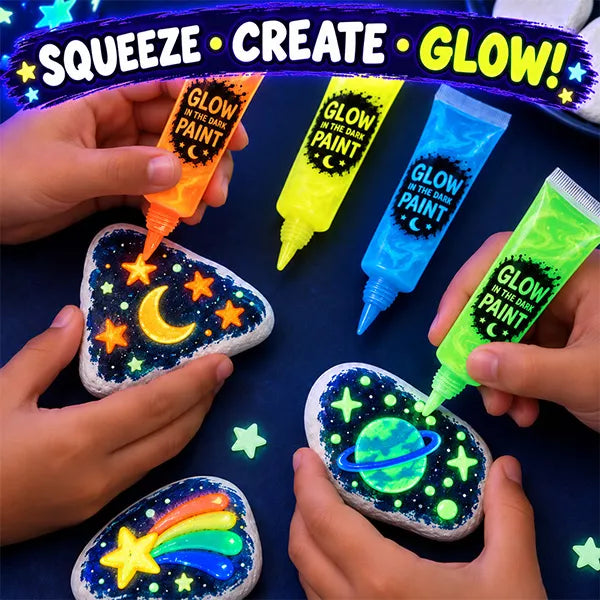 Butterfly EduFields Glow in The Dark Rock Painting Kit - Arts and Crafts