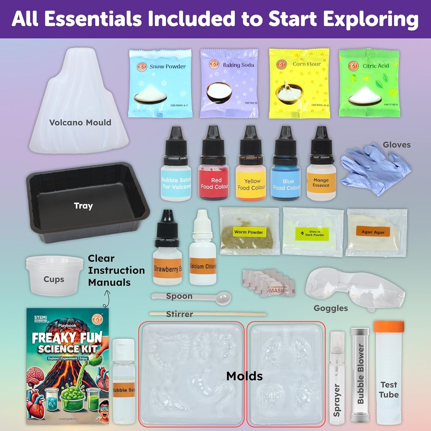 Freaky Science Experiment kit for Boys and Girls Age 8-10-12-14 | Science kit