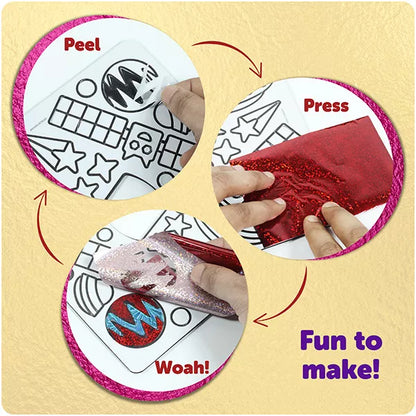 Butterfly EduFields Foil Art Craft Kit for Kids 4-8 Years | Space Theme Creative Activity Kit