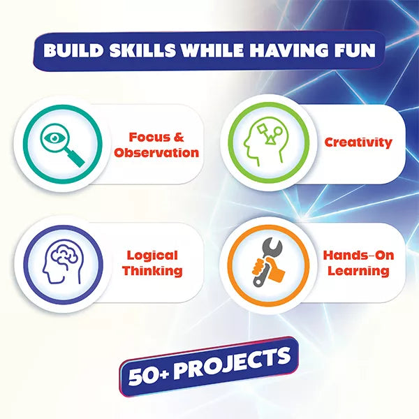 Butterfly Edufields 50+ STEM Toys for Ages 8-13, Advanced Light Science Kit