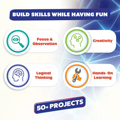 Butterfly Edufields 50+ STEM Toys for Ages 8-13, Advanced Light Science Kit