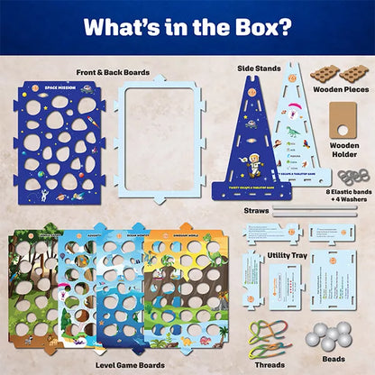 Butterfly Edufields Twisty Escape Tabletop Board Game – 5 Adventure Worlds Marble Maze & Fidget Puzzle Game | Dexterity Arcade Challenge for Kids, Teens & Adults | Fun Office Desk Toy & Gift Ages 6–99