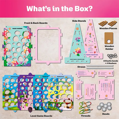 Butterfly Edufields Twisty Escape Board Game for Girls – 5 Magical Worlds Marble Maze & Fidget Arcade Game | Skill & Dexterity Challenge for Kids, Teens & Adults | Family Tabletop Fun Gift Ages 6–99