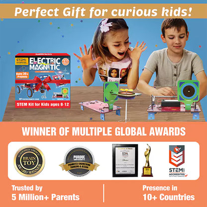 STEM Science Kit Combo for Kids 8-12 | 100+ DIY Projects | Electromagnetic + ElectroPlay Kits