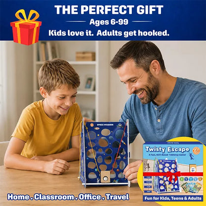 Butterfly Edufields Twisty Escape Tabletop Board Game – 5 Adventure Worlds Marble Maze & Fidget Puzzle Game | Dexterity Arcade Challenge for Kids, Teens & Adults | Fun Office Desk Toy & Gift Ages 6–99