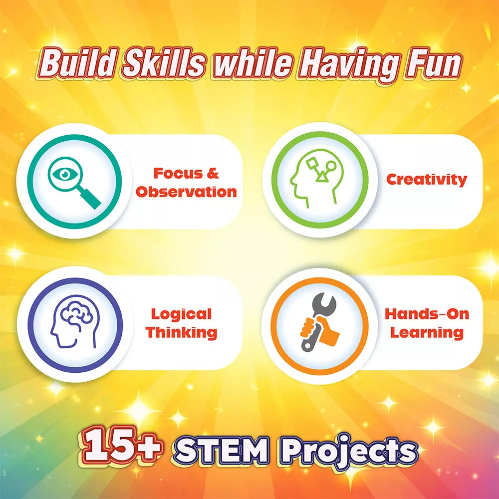 Light & Optics Science Kit for Kids | 20 Spy Missions | STEM Physics Kit for Ages 6–12