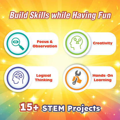 Light & Optics Science Kit for Kids | 20 Spy Missions | STEM Physics Kit for Ages 6–12