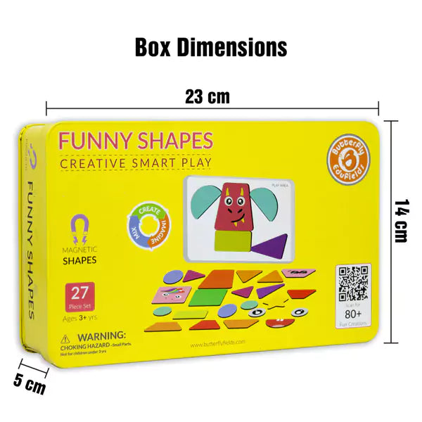 Magnetic Shapes Puzzle 20 Pieces Multicolored For Unisex - متجر اختياري