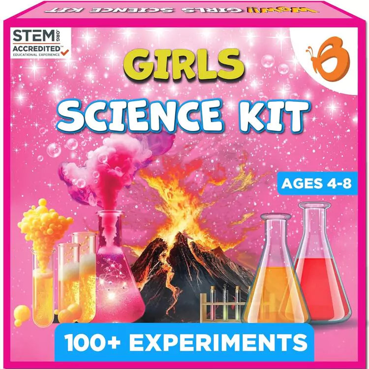 Girls Chemistry Science Kit 100+ experiments Ages 4-8