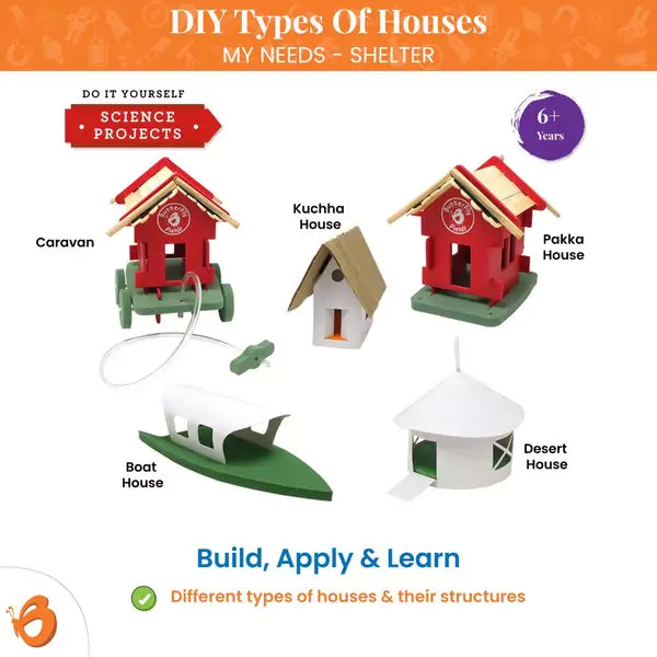 DIY different types of houses | Science project kit